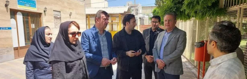 بازدید رئیس دانشگاه از بیمارستان فاطمی اردبیل