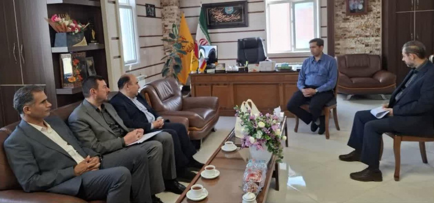 جلسه مسئولین دانشگاه علوم پزشکی اردبیل و مدیرعامل برق استان