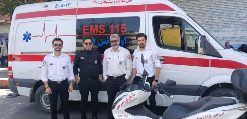 پوشش امدادی تجمع بزرگ تاسوعای حسینی در اردبیل توسط کارکنان اورژانس۱۱۵
