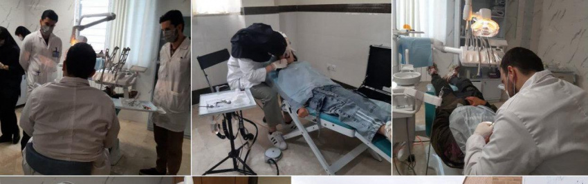 ارائه خدمات دندانپزشکی در مرکز خدمات جامع سلامت روستایی حسن باروق با همکاری معاونت فرهنگی و دانشجویی دانشگاه، مرکز بهداشت شهرستان اردبیل، انجمن اسلامی دانشجویان، گروه سلامت دهان و دندان معاونت بهداشتی و دانشکده دندان‌پزشکی دانشگاه