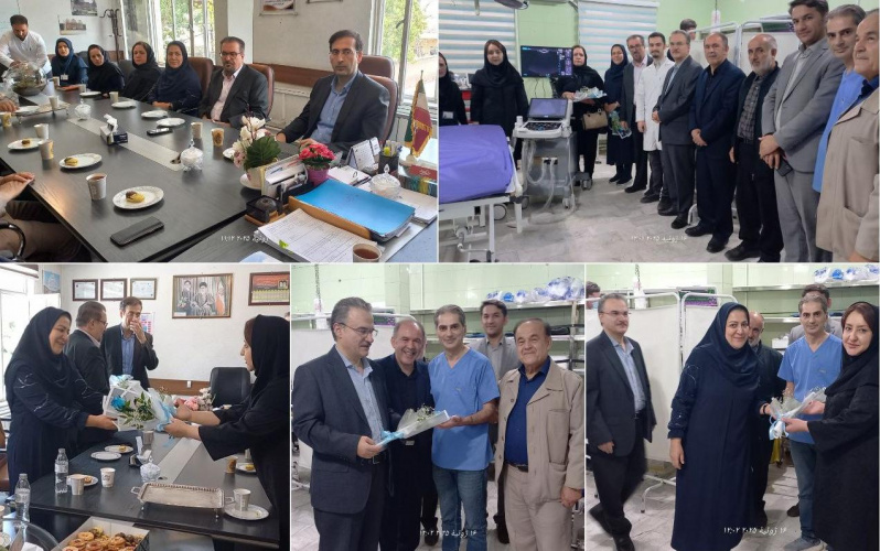 اهدای یک دستگاه سونوگرافی پرتابل به بیمارستان فاطمی اردبیل توسط خانواده مرحوم حاج غلامرضا اخوان اکبری