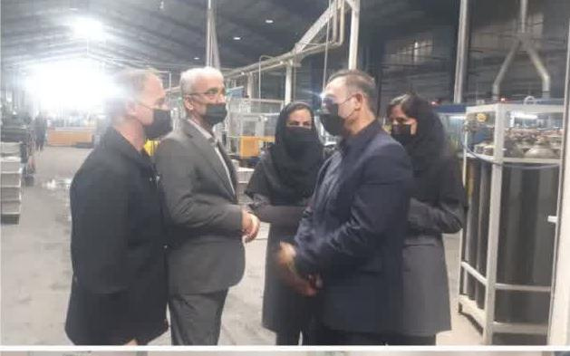 بازدید معاون بهداشت دانشگاه علوم پزشکی اردبیل از کارخانه اشجع باطری