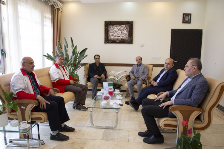 دیدار مدیر عامل جمعیت هلال احمر استان با رئیس دانشگاه علوم پزشکی اردبیل