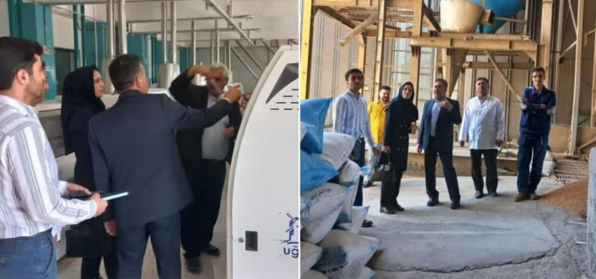 بازدید معاون غذا و دارو دانشگاه علوم پزشکی اردبیل از تعدادی از کارخانجات آرد و آبمیوه استان