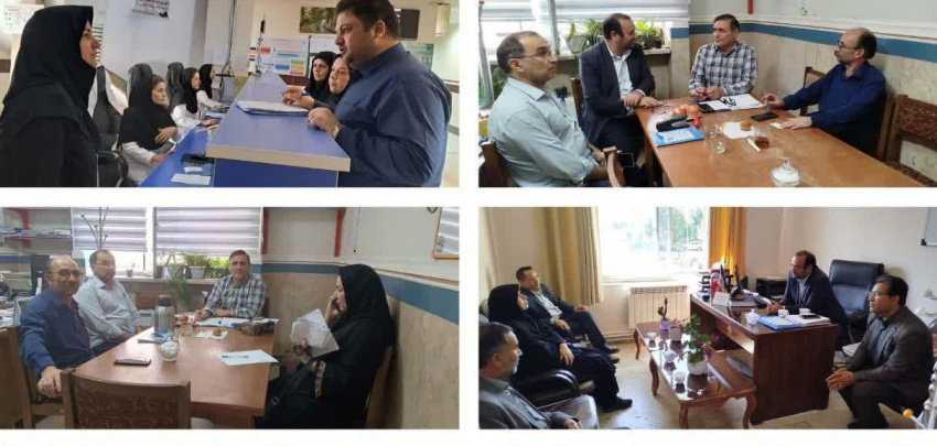 بازدید اعضای کمیته پایش بازرسی دانشگاه از واحدهای مختلف ستاد شبکه بهداشت و درمان شهرستان مشگین شهر