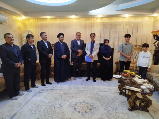 دیدار رئیس دانشگاه علوم پزشکی اردبیل با فرزند شهید صاحبقران فرد