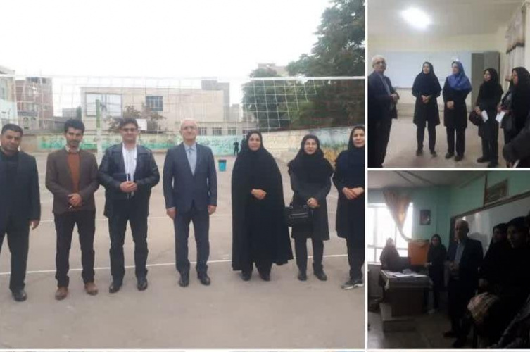 بازدید معاون بهداشت دانشگاه و معاون تربیت بدنی و سلامت اداره کل آموزش و پرورش استان از مدارس