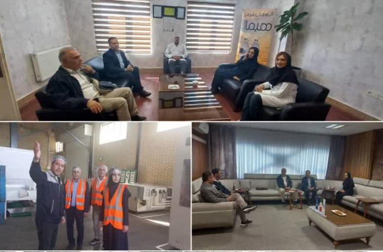 بازدید معاون غذا و دارو از شهرک صنعتی آب شهرستان نیر