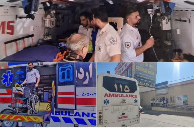 ۴ مصدوم در اثر آتش سوزی در یک مجتمع تجاری در سرعین