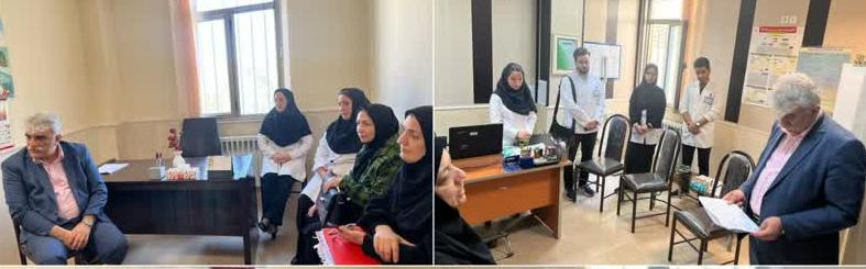 بازدید ارزیابان وزارتی اعتباربخشی دوره پزشکی عمومی از مرکز جامع سلامت شام اسبی