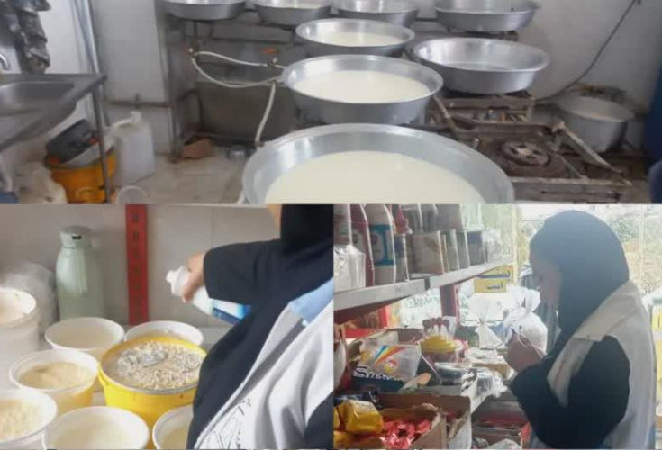 کشف و معدوم‌سازی بیش از ۱۰۰ کیلوگرم محصولات لبنی فاسد در شهرستان پارس آباد