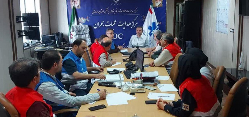 جلسه هماهنگی برای اجرای مانور صفر در فرودگاه اردبیل و شهرستان خلخال