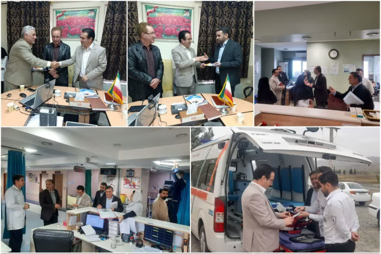 بازدید مدیر بازرسی و عملکرد دانشگاه از مراکز بهداشتی و درمانی پارس‌آباد