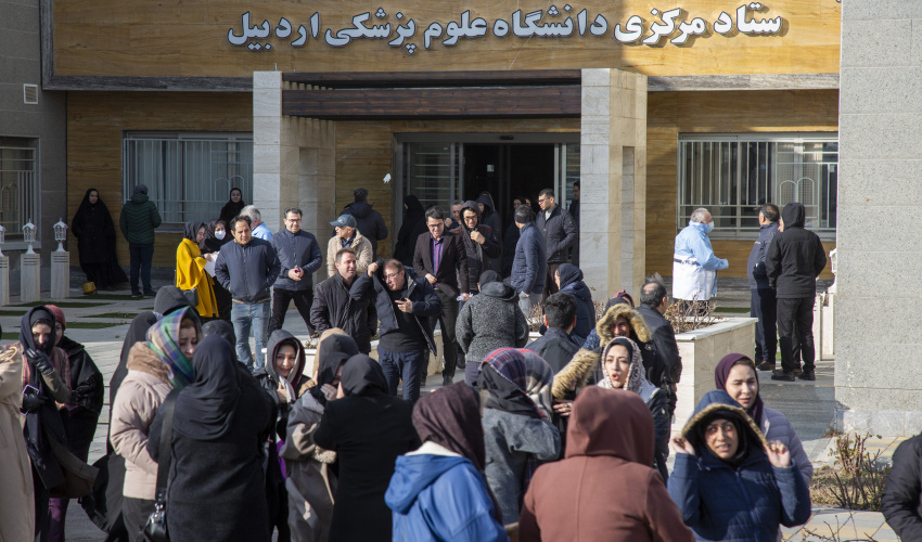 مانور ایمنی در برابر زلزله و بلایای طبیعی در دانشگاه علوم پزشکی اردبیل