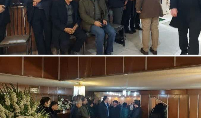 حضور رئیس دانشگاه علوم پزشکی اردبیل در مراسم یادبود مرحوم دکتر علیرضا سامانی