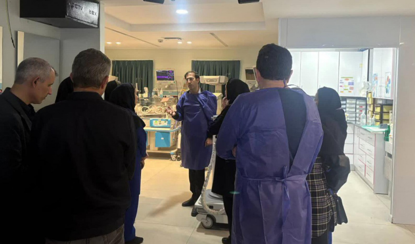 بازدید معاون درمان دانشگاه از بخش NICU بیمارستان علوی