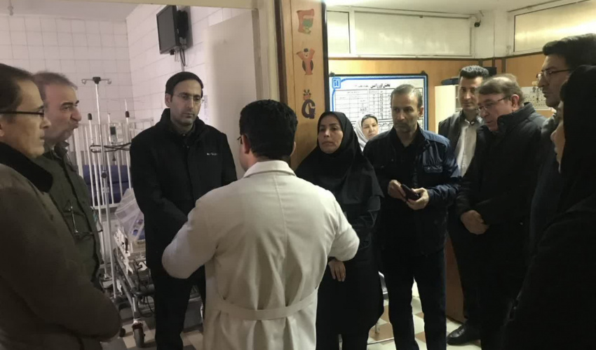 بازدید معاون درمان دانشگاه از بیمارستان بوعلی؛ تاکید بر آمادگی کامل برای پذیرش بحران