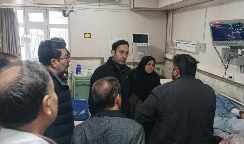 بازدید معاون درمان دانشگاه از بیمارستان علوی در راستای بررسی آمادگی مراکز درمانی جهت رسیدگی و خدمت رسانی به مجروحین احتمالی