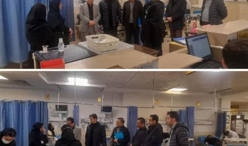 بازدید مدیر بازرسی و عملکرد دانشگاه از بیمارستان آموزشی و درمانی امام خمینی (ره) اردبیل