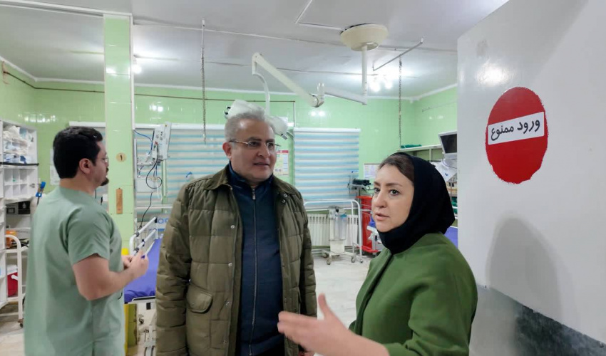 گزارش تصویری بازدید سرزده رئیس دانشگاه علوم پزشکی اردبیل از بیمارستان فاطمی