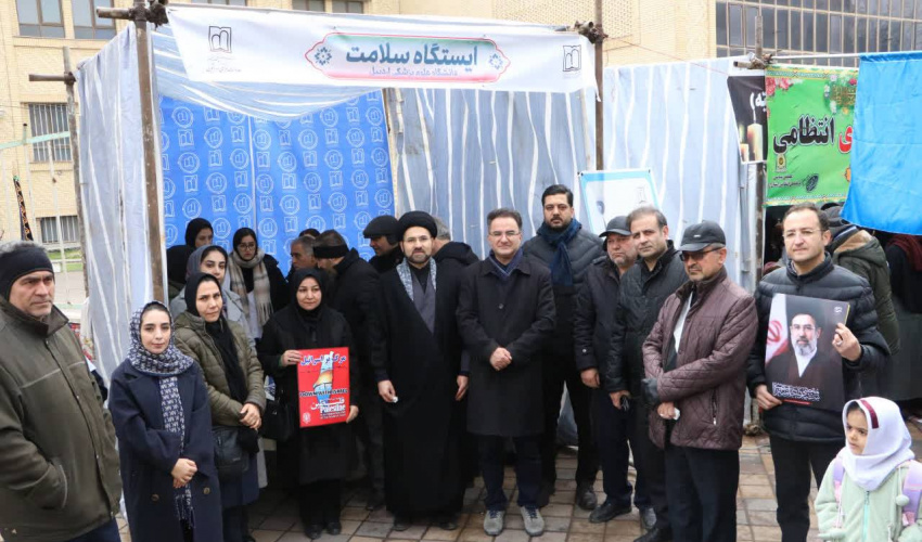 حضور پرشور دانشگاهیان علوم پزشکی اردبیل در راهپیمایی روز قدس