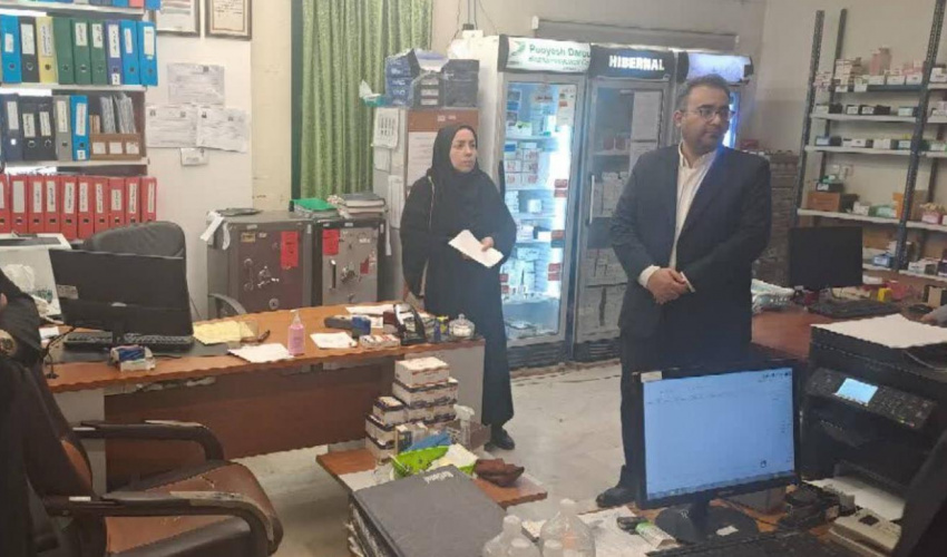 بازدید تیم بازرسی دانشگاه علوم پزشکی اردبیل از بیمارستان ولایت شهرستان گرمی