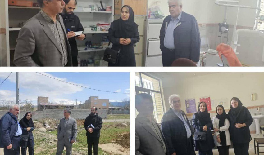 بازدید معاون اجرایی معاونت امور بهداشتی دانشگاه علوم پزشکی اردبیل از پروژه ساختمان جدید مرکز خدمات جامع سلامت قصابه