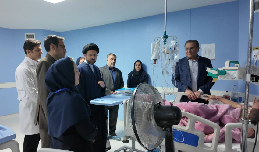 عیادت رئیس دانشگاه علوم پزشکی اردبیل از مجروحان جنگی بستری در بیمارستان