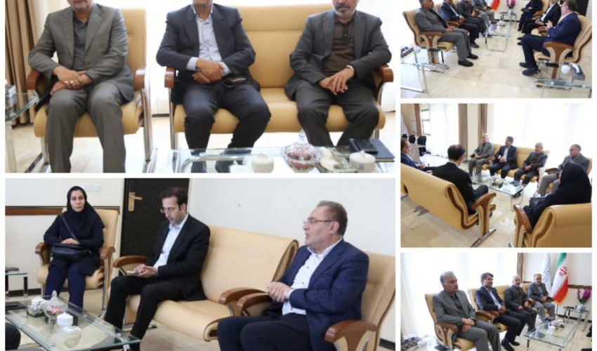 دیدار رئیس بنیاد شهید اردبیل با رئیس دانشگاه علوم پزشکی برای بررسی مشکلات ایثارگران