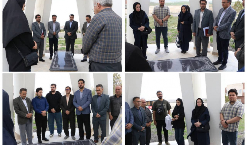 آغاز برنامه‌های هفته گرامیداشت خوابگاه‌های دانشجویی با حضور بر مزار شهید گمنام دانشگاه علوم پزشکی اردبیل