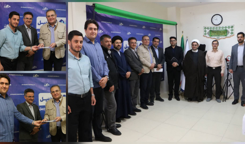 حضور رئیس دانشگاه علوم پزشکی اردبیل در دفتر روابط عمومی معاونت فرهنگی و دانشجویی (مفدا) به مناسبت روز ملی ارتباطات و روابط عمومی