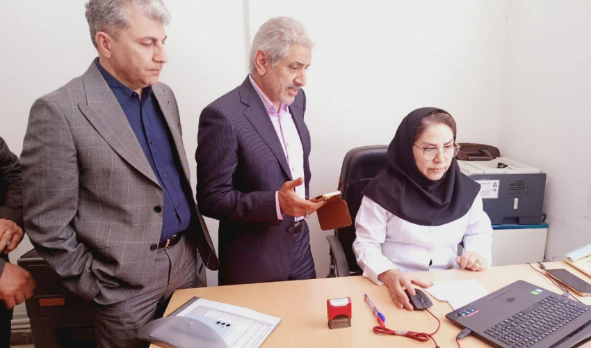 بازدید دکتر رامزی مدیرکل منابع انسانی وزارت بهداشت از مرکز خدمات جامع سلامت شهری و روستایی شماره ۵ شهرستان مشگین‌شهر