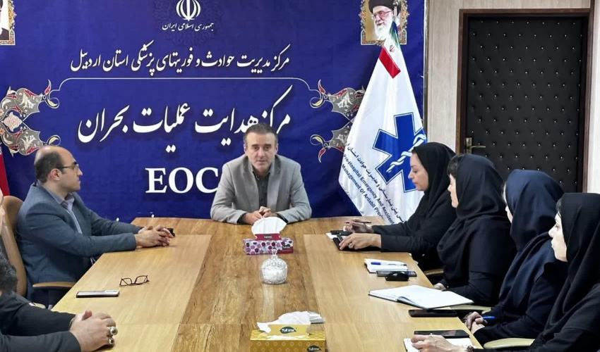 برگزاری نشست هماهنگی جهت طراحی و اجرای رزمایش پدافند سایبری در دانشگاه علوم پزشکی استان اردبیل