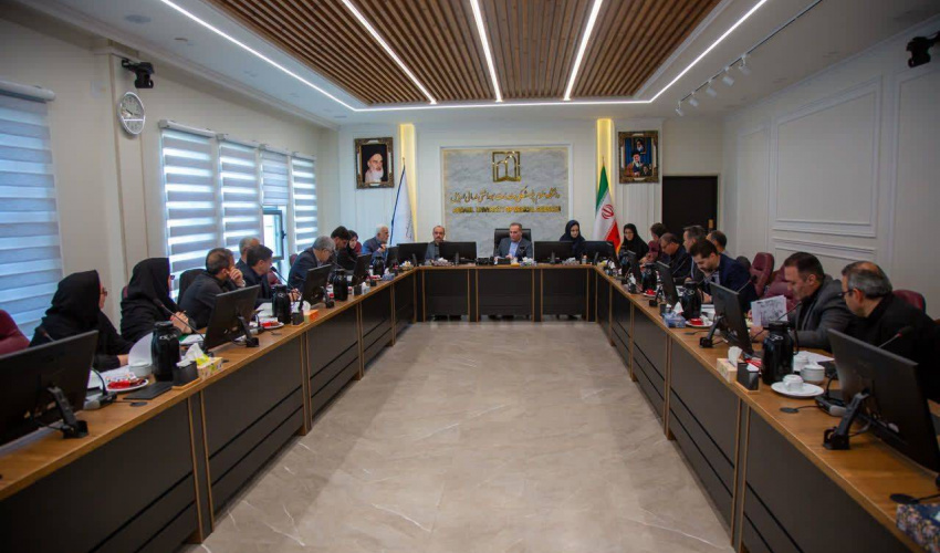 جلسه کمیسیون دائمی هیئت امنای دانشگاه علوم پزشکی اردبیل  و دانشکده علوم‌پزشکی خلخال برگزار شد