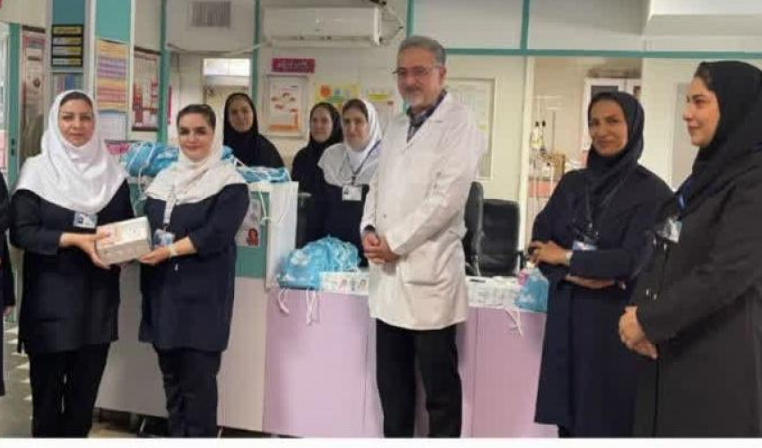 برگزاری مراسم گرامیداشت هفته ترویج تغذیه با شیر مادر در بیمارستان بوعلی اردبیل