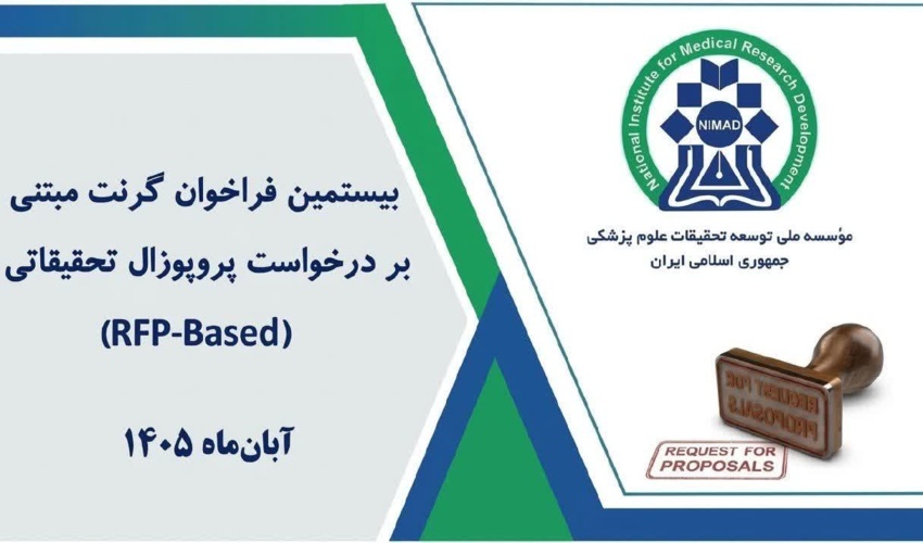 انتشار بیستمین فراخوان گرنت مبتنی بر تقاضانامه (RFP) توسط مؤسسه نیماد
